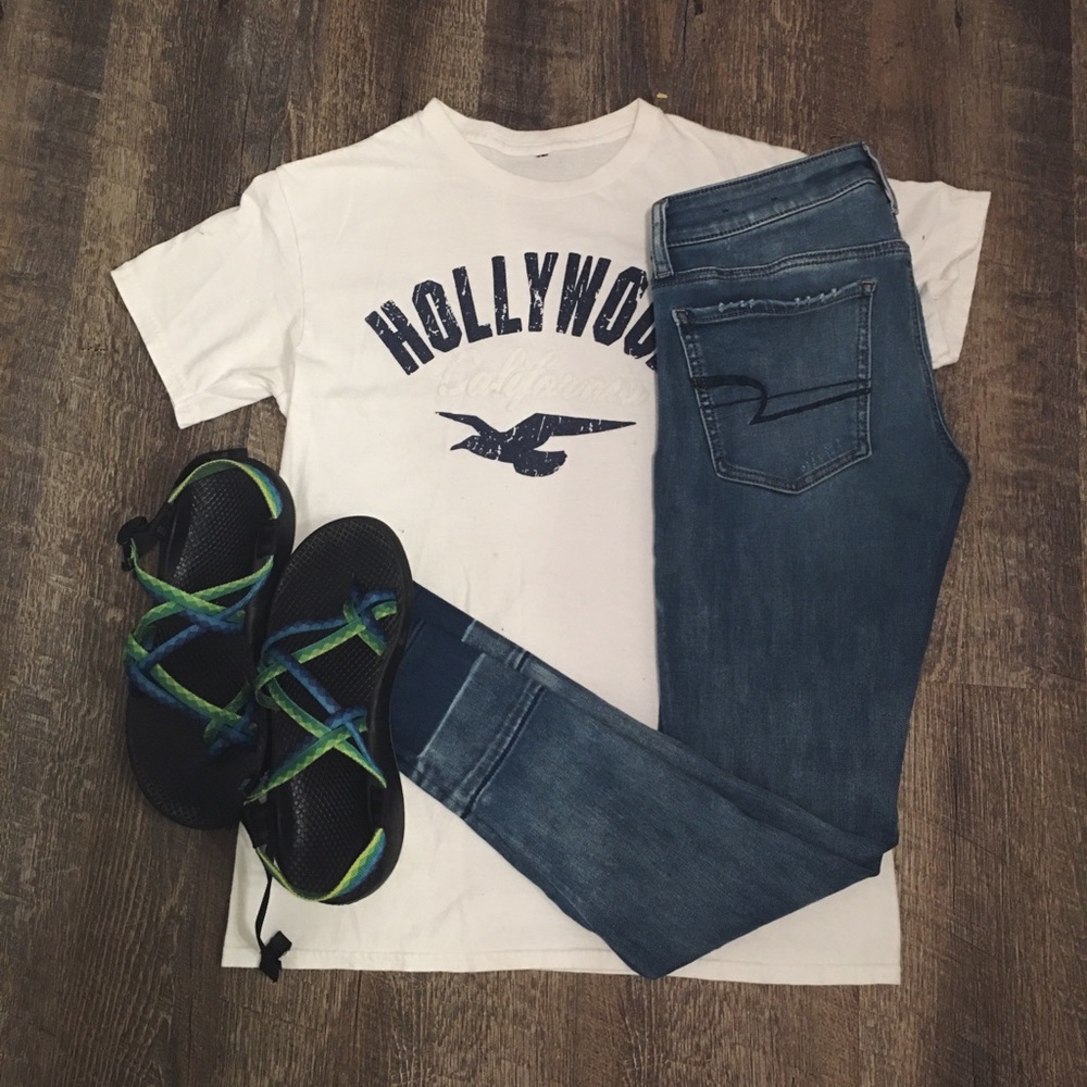 Multi colored, double strapped Chacos